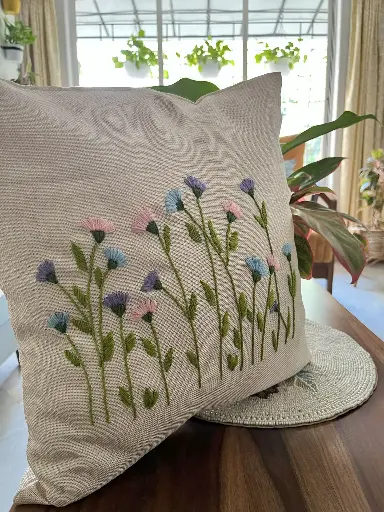 Embroidered Cushion cover